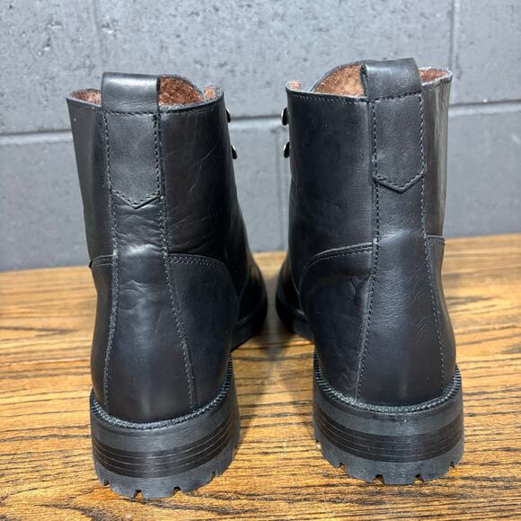 Marc Buchanan Pelle Pelle black leather combat boots Men’s 11 Made in Italy main image 4